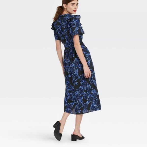 📌FINAL SALE |WWW | Ruffle Floral Print Shirt Dress - Picture 9 of 14